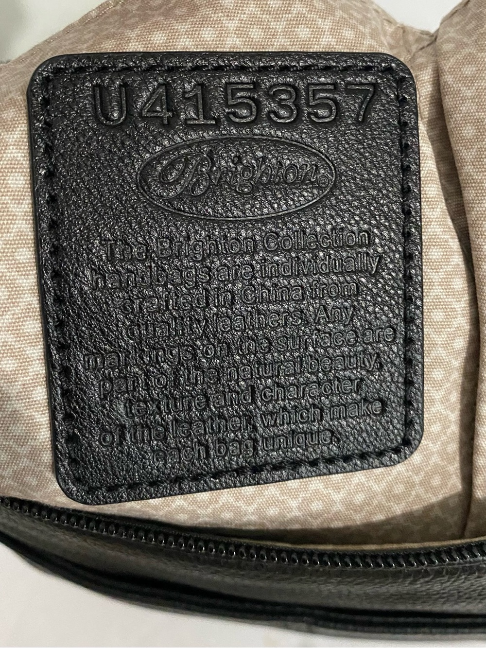 Brighton Barbados Black Leather Hobo Shoulder Bag Braided Strap Like New - Picture 15 of 16